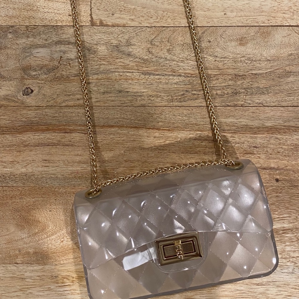 Ladies clear shoulder bag. NWOT